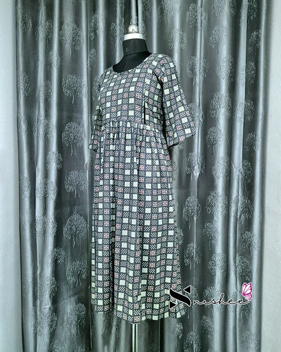 Maternity Feeding Kurti - WITH ZIP (MF048C)