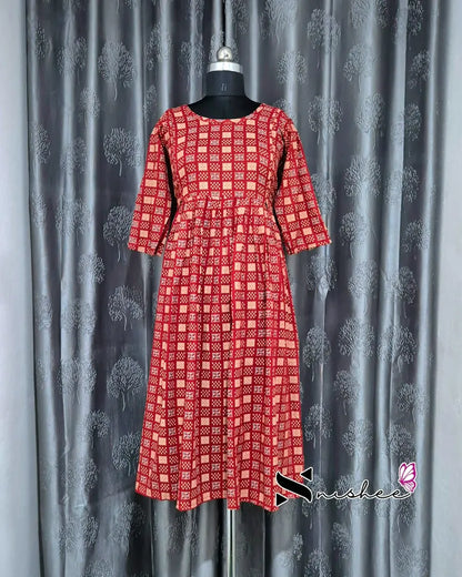 Maternity Feeding Kurti - WITH ZIP (MF048D)