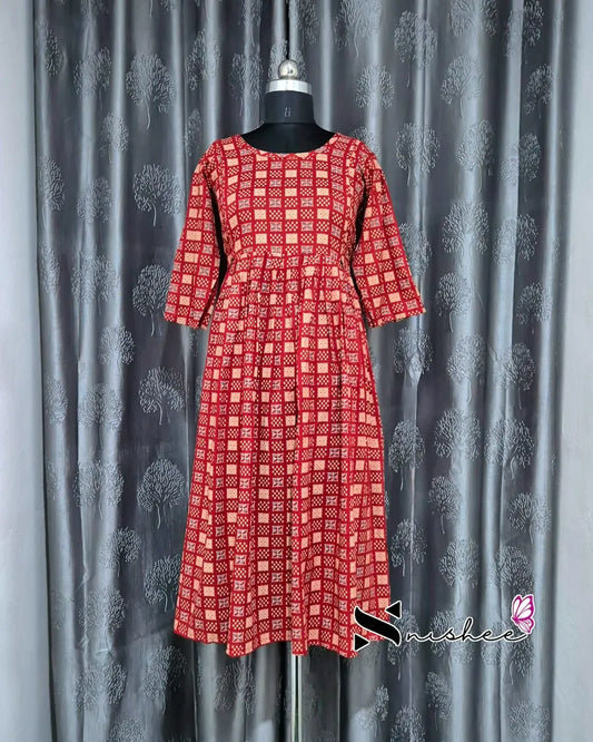Maternity Feeding Kurti - WITH ZIP (MF048D)