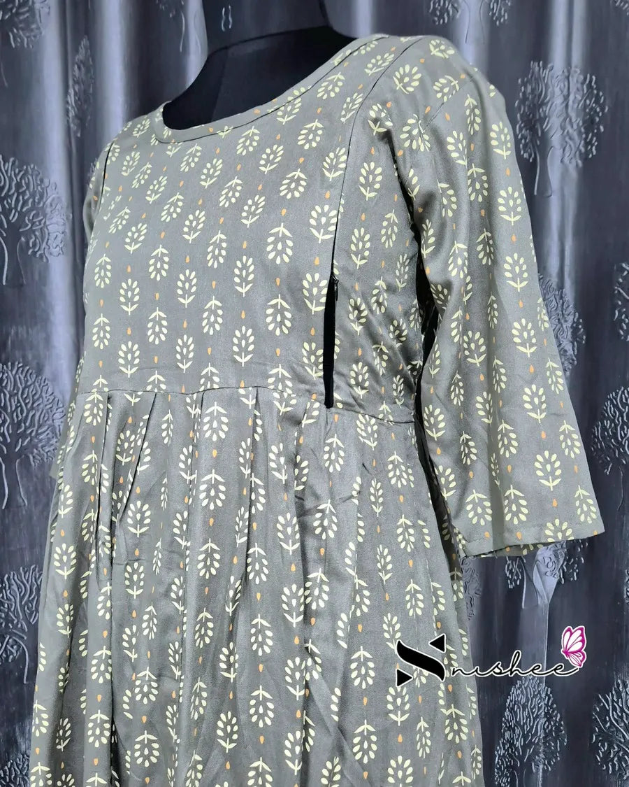 Maternity Feeding Kurti - WITH ZIP (MF049C)