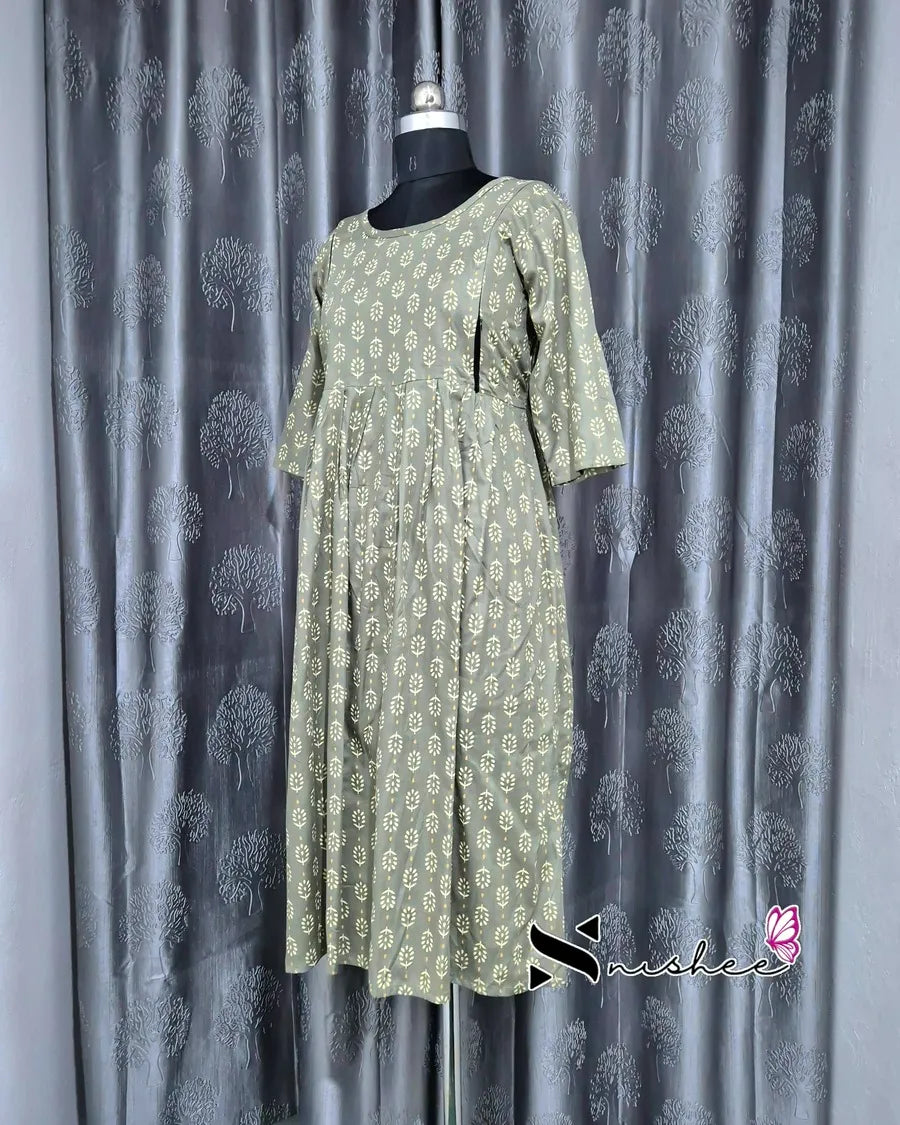 Maternity Feeding Kurti - WITH ZIP (MF049C)