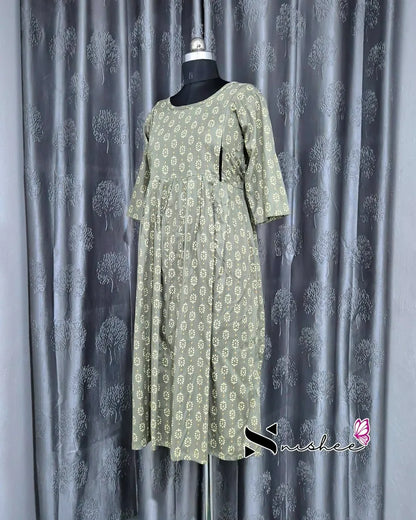 Maternity Feeding Kurti - WITH ZIP (MF049C)