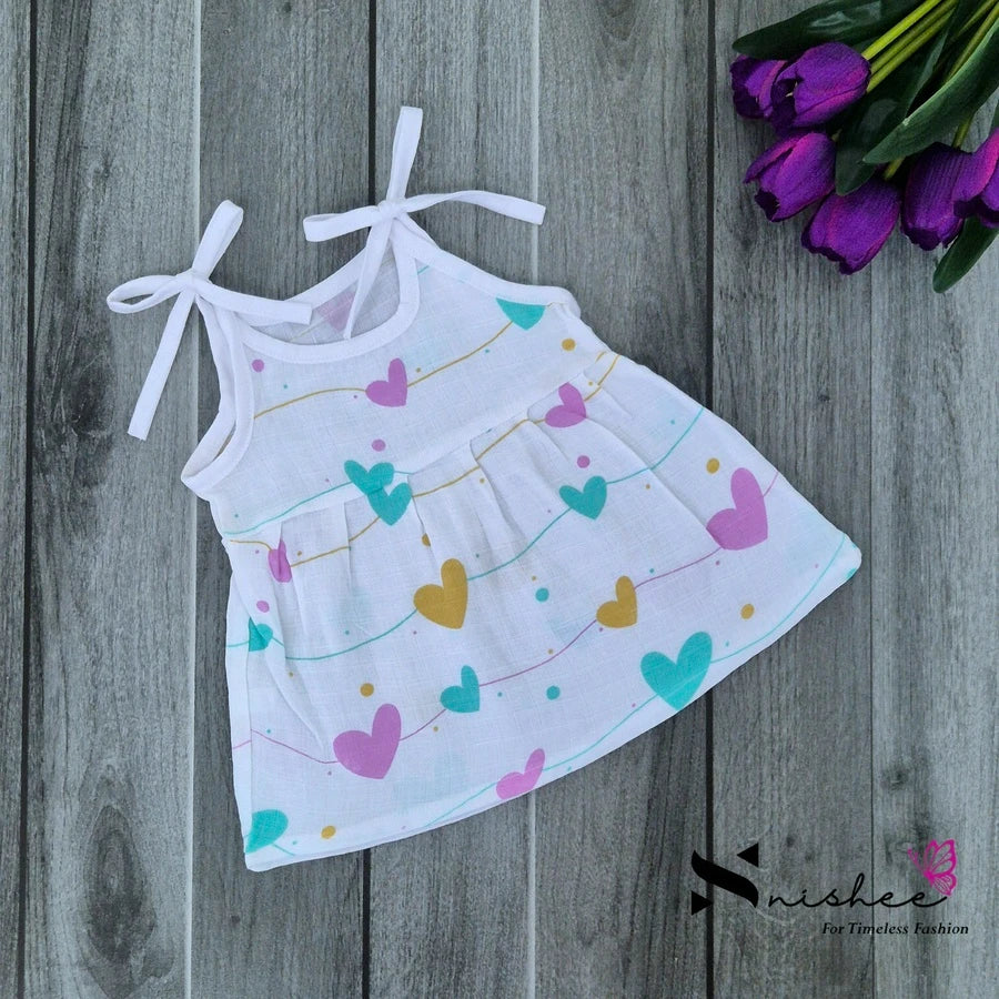 Muslin Knot Frocks - Size 3 to 6 Months