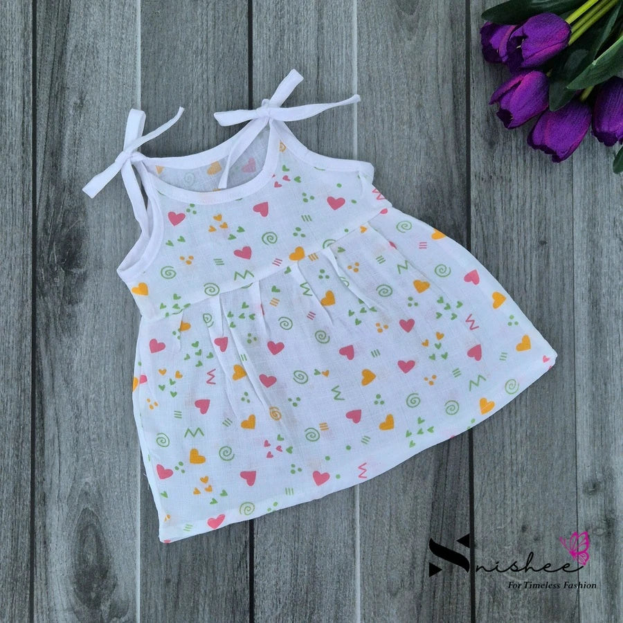 Muslin Knot Frocks - Size 3 to 6 Months
