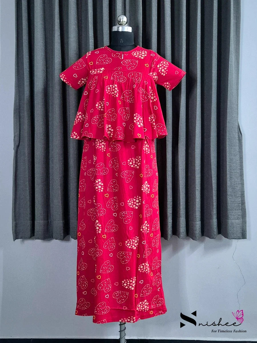 Heart Bunch - Detachable Cape Maxi with 5 in 1 Style - Full Length - Plus Size