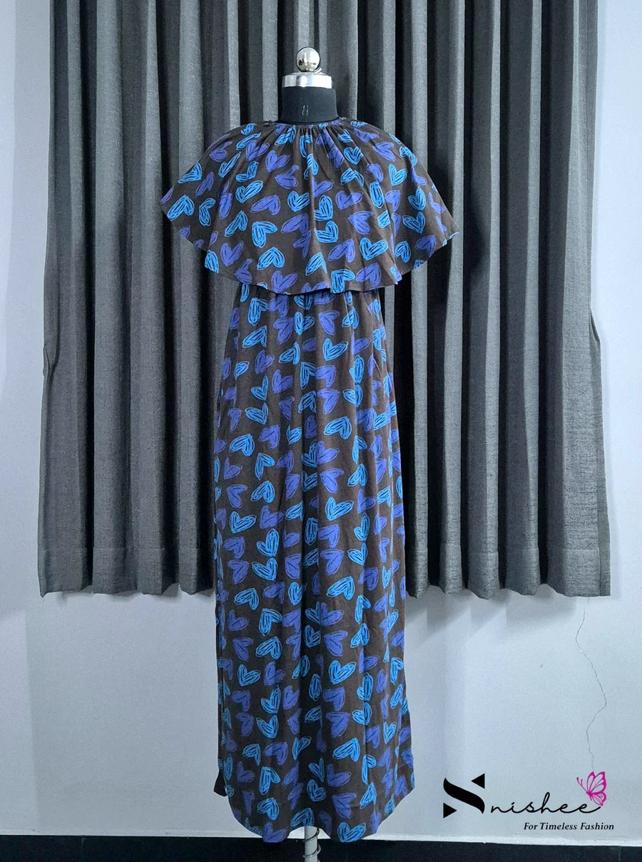 Brownie Love - Detachable Cape Maxi with 5 in 1 Style - Full Length