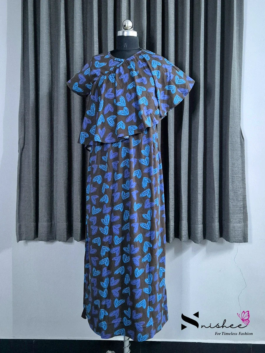 Brownie Love - Detachable Cape Maxi with 5 in 1 Style - Full Length
