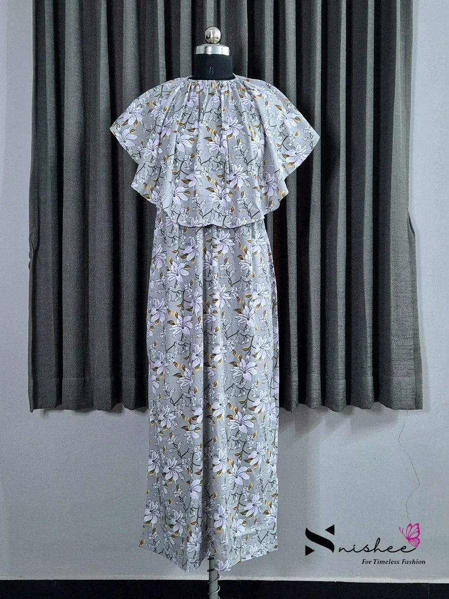 Calendula - Detachable Cape Maxi with 5 in 1 Style - Full Length - Plus Size