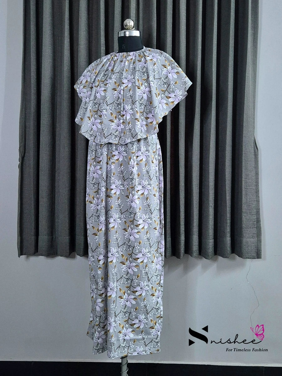 Calendula - Detachable Cape Maxi with 5 in 1 Style - Full Length