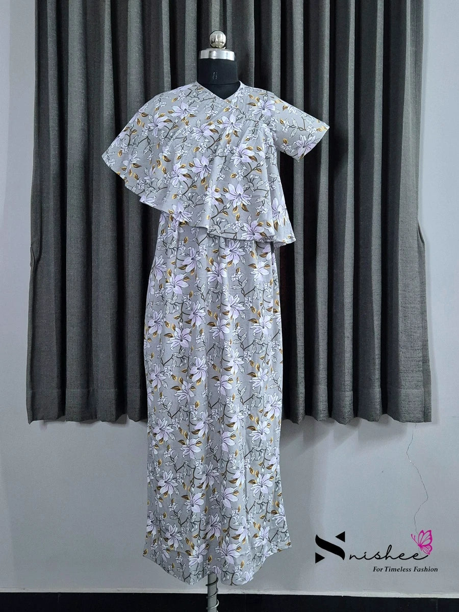 Calendula - Detachable Cape Maxi with 5 in 1 Style - Full Length