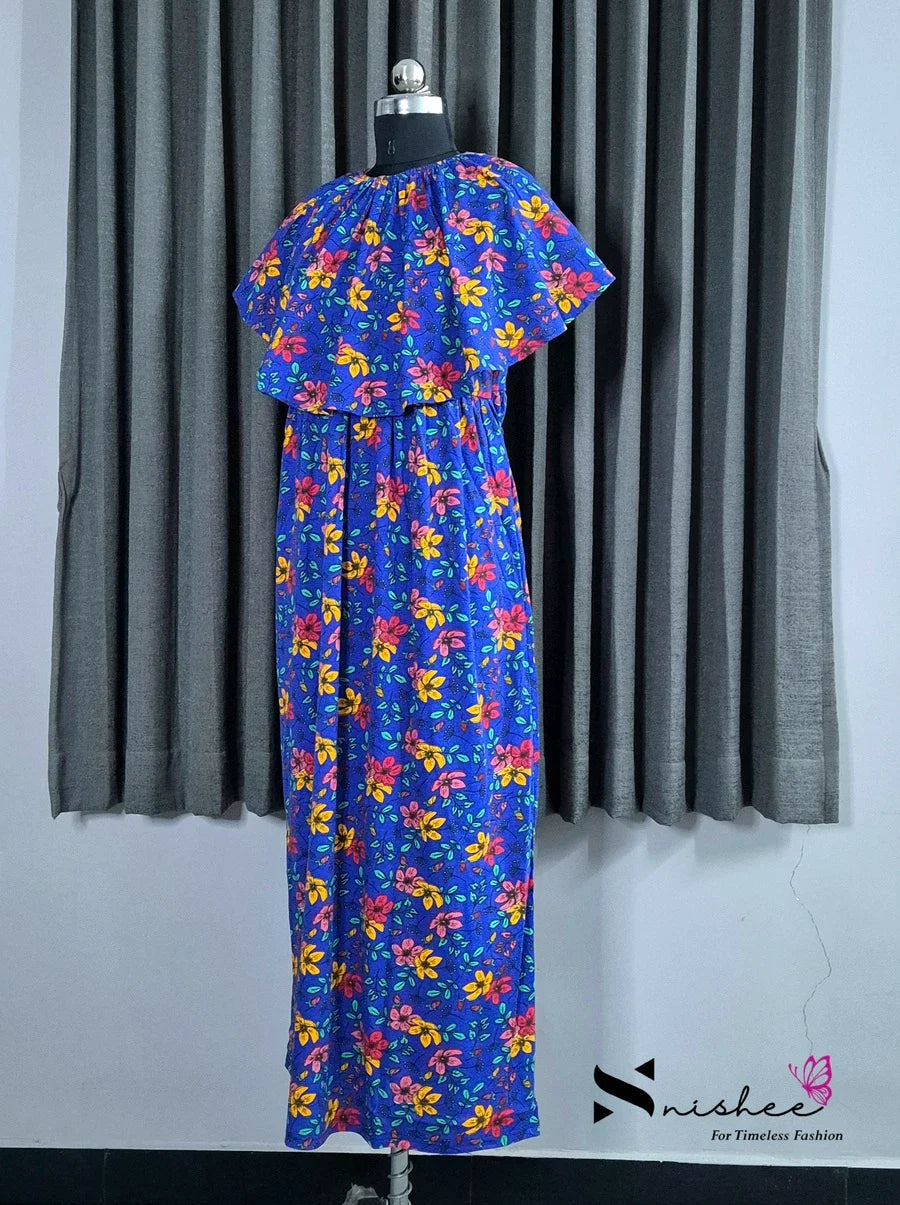 Anemone - Detachable Cape Maxi with 5 in 1 Style - Full Length