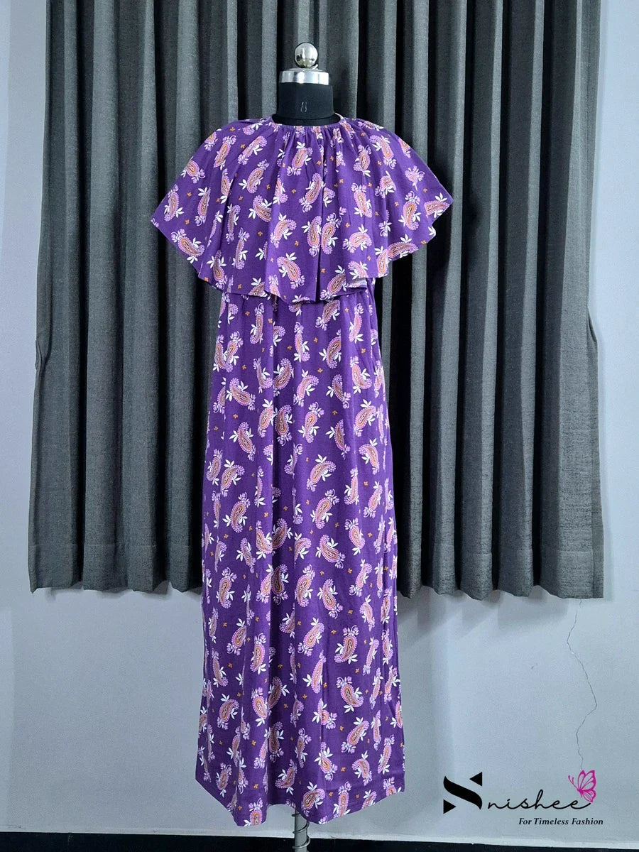 Palme - Detachable Cape Maxi with 5 in 1 Style - Full Length