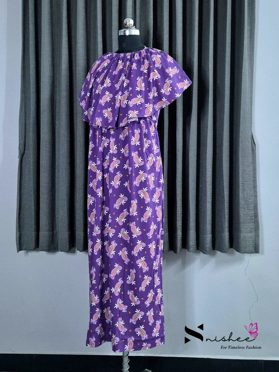 Palme - Detachable Cape Maxi with 5 in 1 Style - Full Length - Plus Size