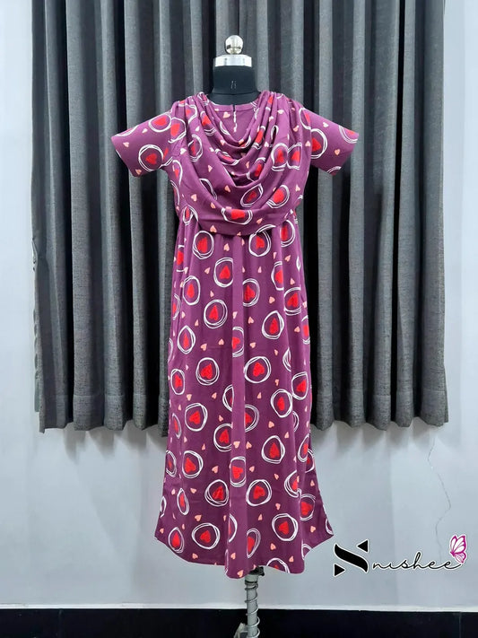 Revolving Heart - Shawl Maxi - Midi Length