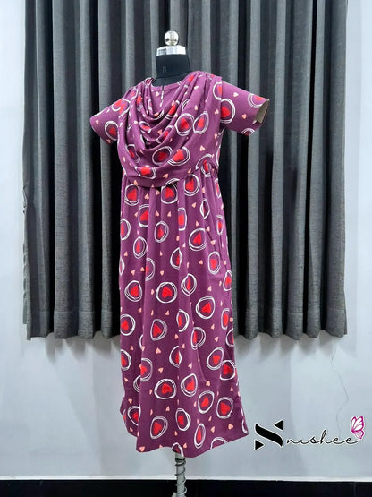 Revolving Heart - Shawl Maxi - Full Length - Plus Size