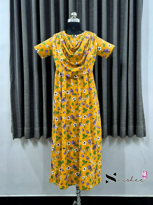 Grapes Blossom - Shawl Maxi - Full Length - Plus Size