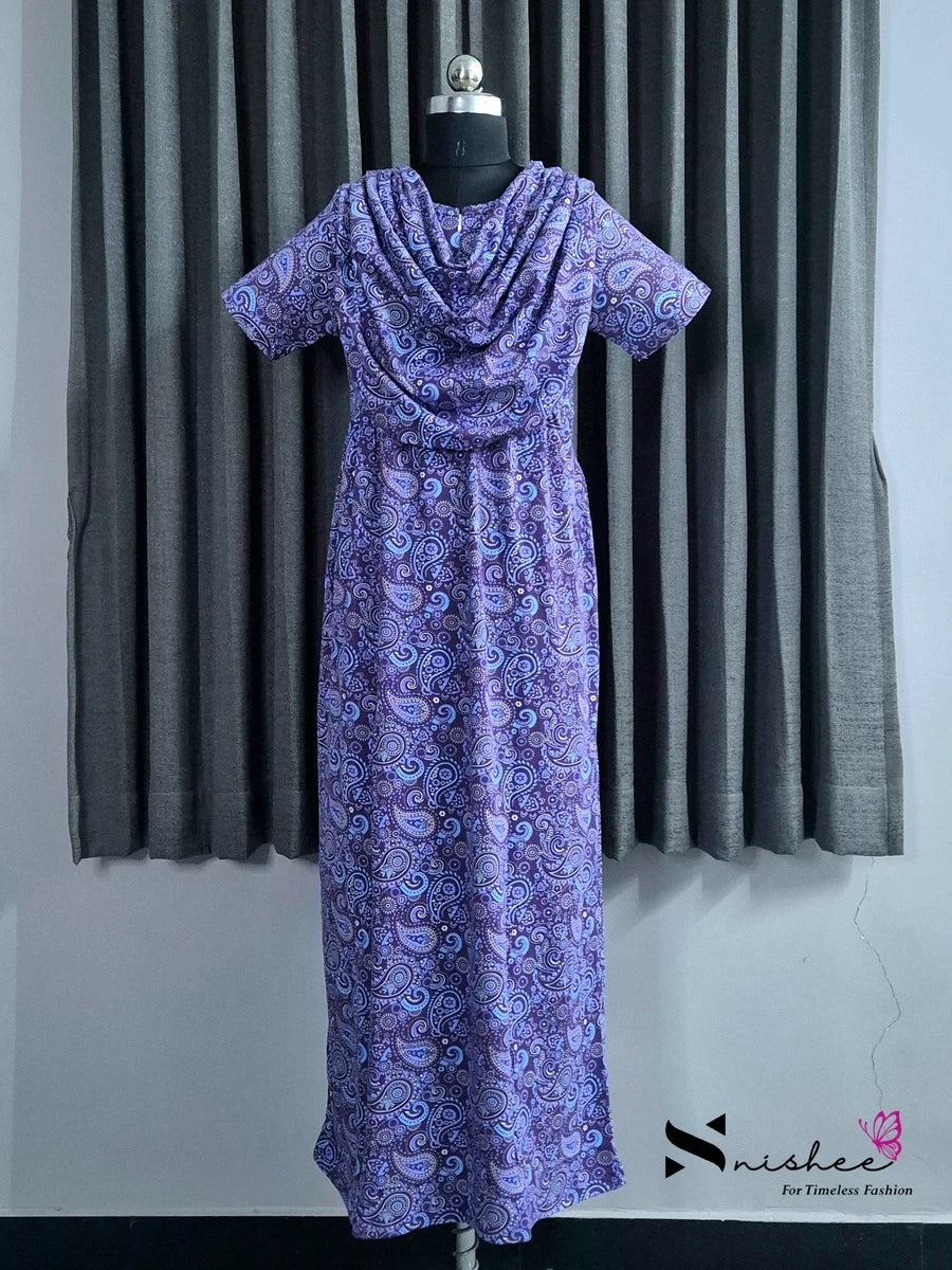Palladar - Shawl Maxi with Saree Style Drape - Full Length - Plus Size