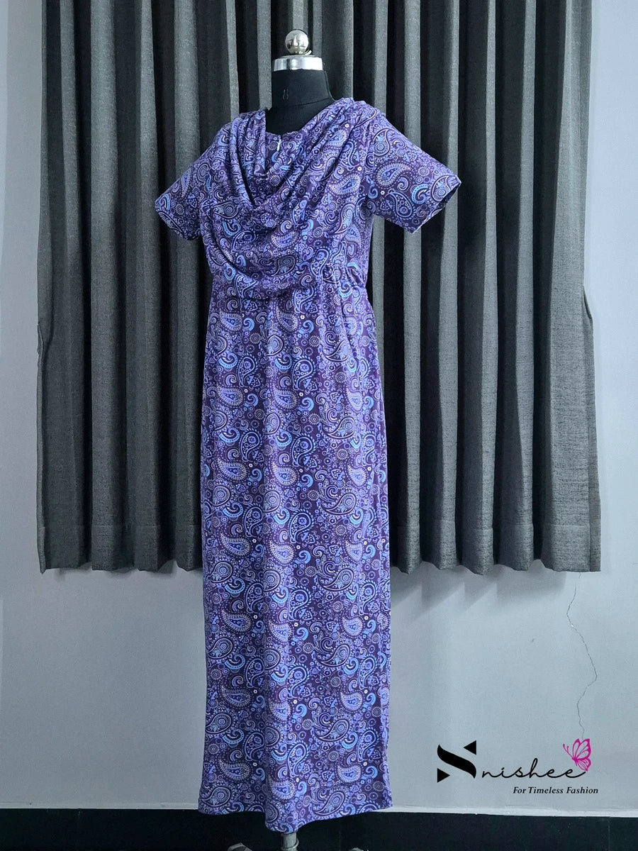 Palladar - Shawl Maxi with Saree Style Drape - Full Length - Plus Size