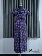 Crocus - Shawl Maxi with Saree Style Drape - Full Length - Plus Size
