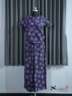 Crocus - Shawl Maxi with Saree Style Drape - Full Length