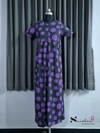 Crocus - Shawl Maxi with Saree Style Drape - Full Length - Plus Size