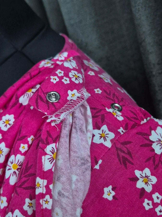 Geranium - Shawl Maxi with Saree Style Drape - Full Length