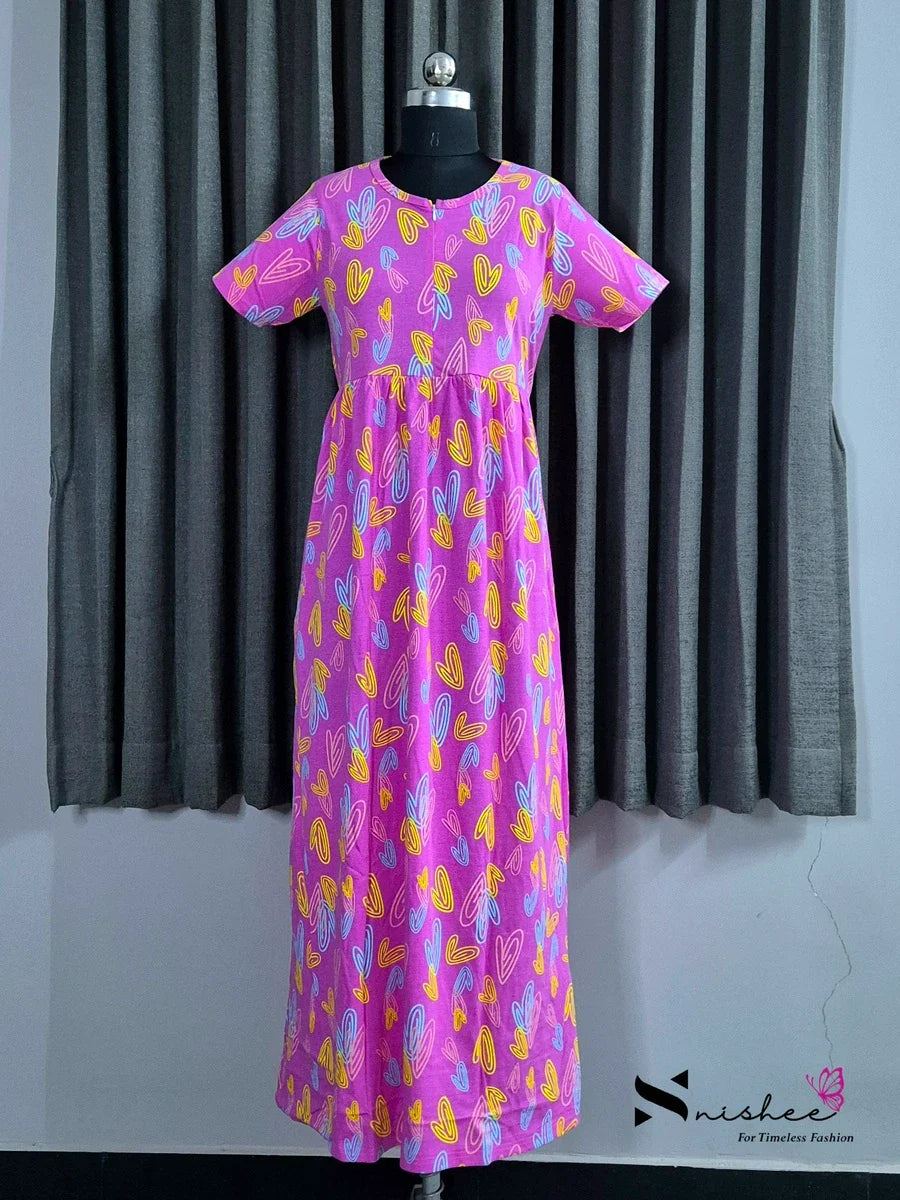 Ring Hearts - Shawl Maxi with Saree Style Drape - Full Length