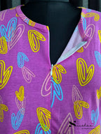Ring Hearts - Shawl Maxi with Saree Style Drape - Full Length