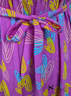 Ring Hearts - Shawl Maxi with Saree Style Drape - Full Length - Plus Size