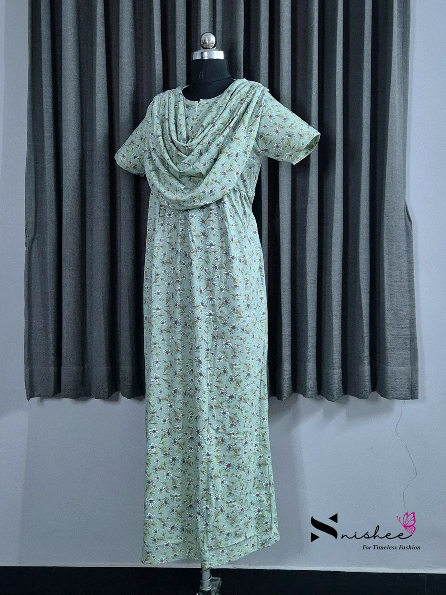 Camellia - Shawl Maxi with Saree Style Drape - Full Length