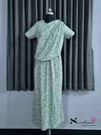 Camellia - Shawl Maxi with Saree Style Drape - Full Length