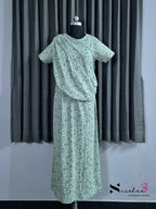 Camellia - Shawl Maxi with Saree Style Drape - Full Length