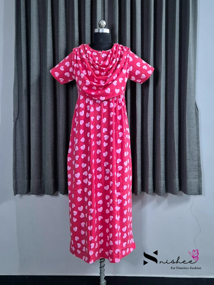Heartpop - Shawl Maxi with Saree Style Drape - Full Length - Plus Size