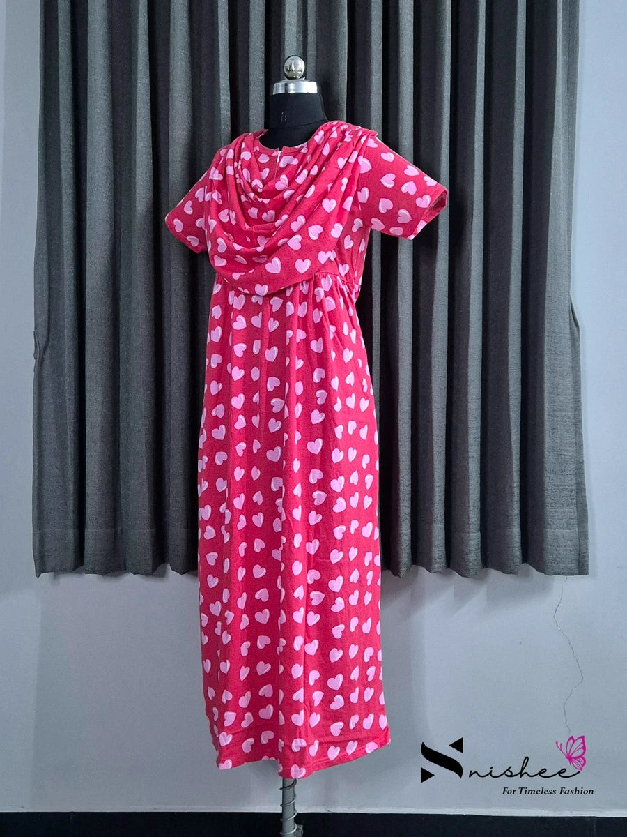 Heartpop - Shawl Maxi with Saree Style Drape - Full Length - Plus Size