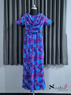 Begonia - Shawl Maxi with Saree Style Drape - Full Length - Plus Size