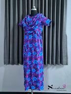 Begonia - Shawl Maxi with Saree Style Drape - Full Length - Plus Size