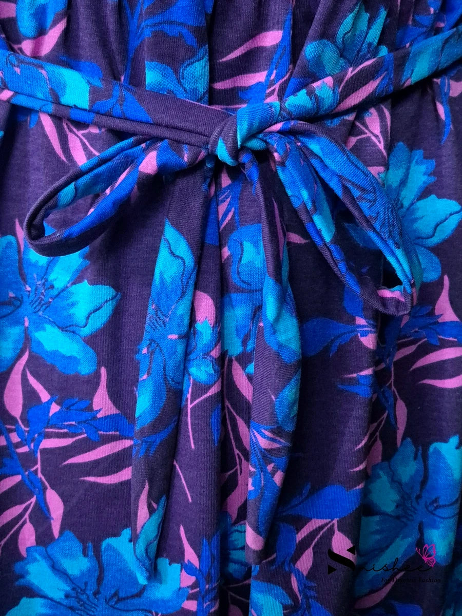 Begonia - Shawl Maxi with Saree Style Drape - Full Length