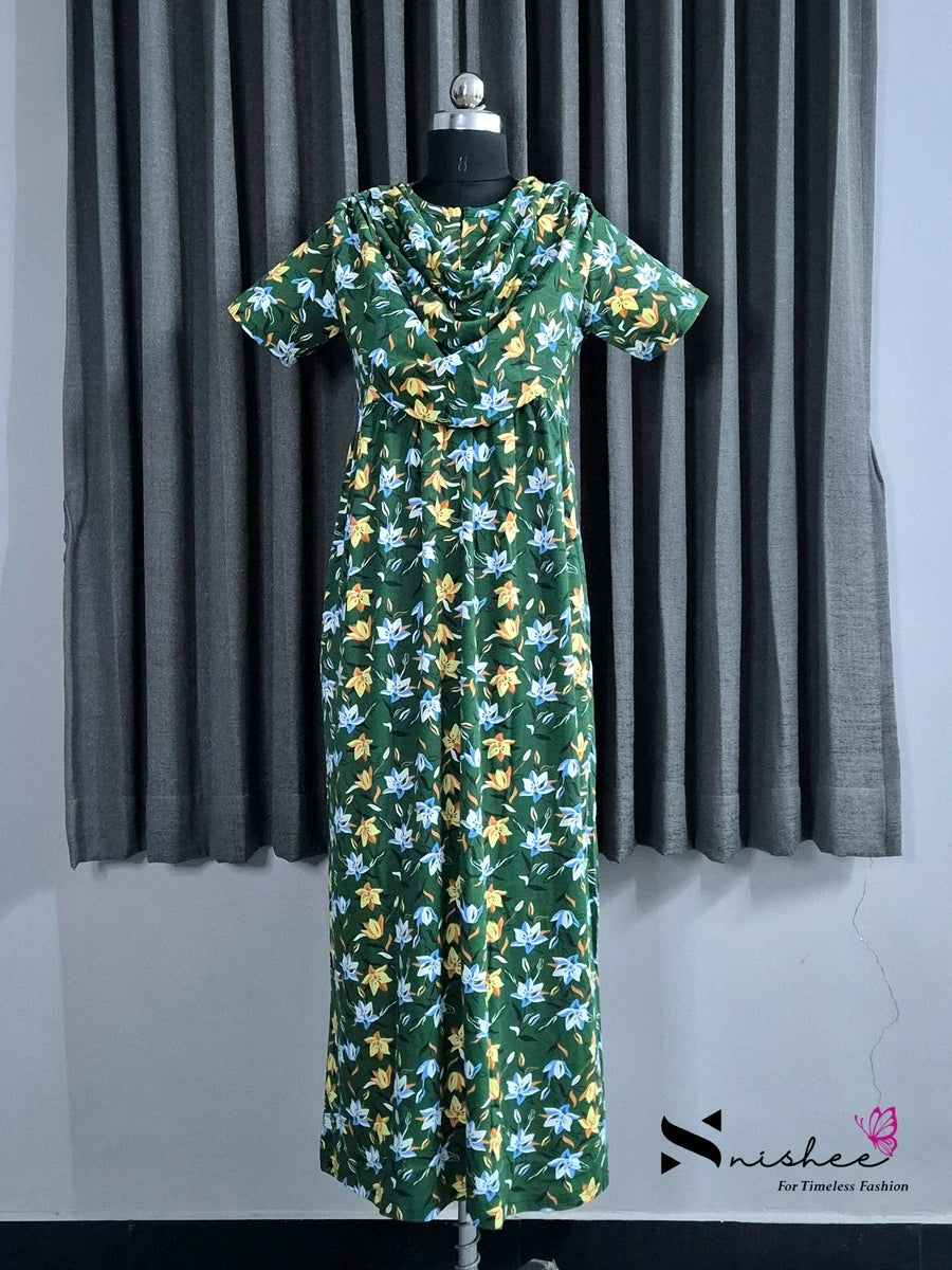Lilium - Shawl Maxi with Saree Style Drape - Full Length - Plus Size
