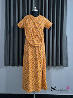 Lantanaa - Shawl Maxi with Saree Style Drape - Full Length - Plus Size