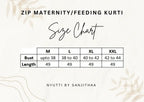 Tara Cotton Feeding Kurti WITH ZIP
