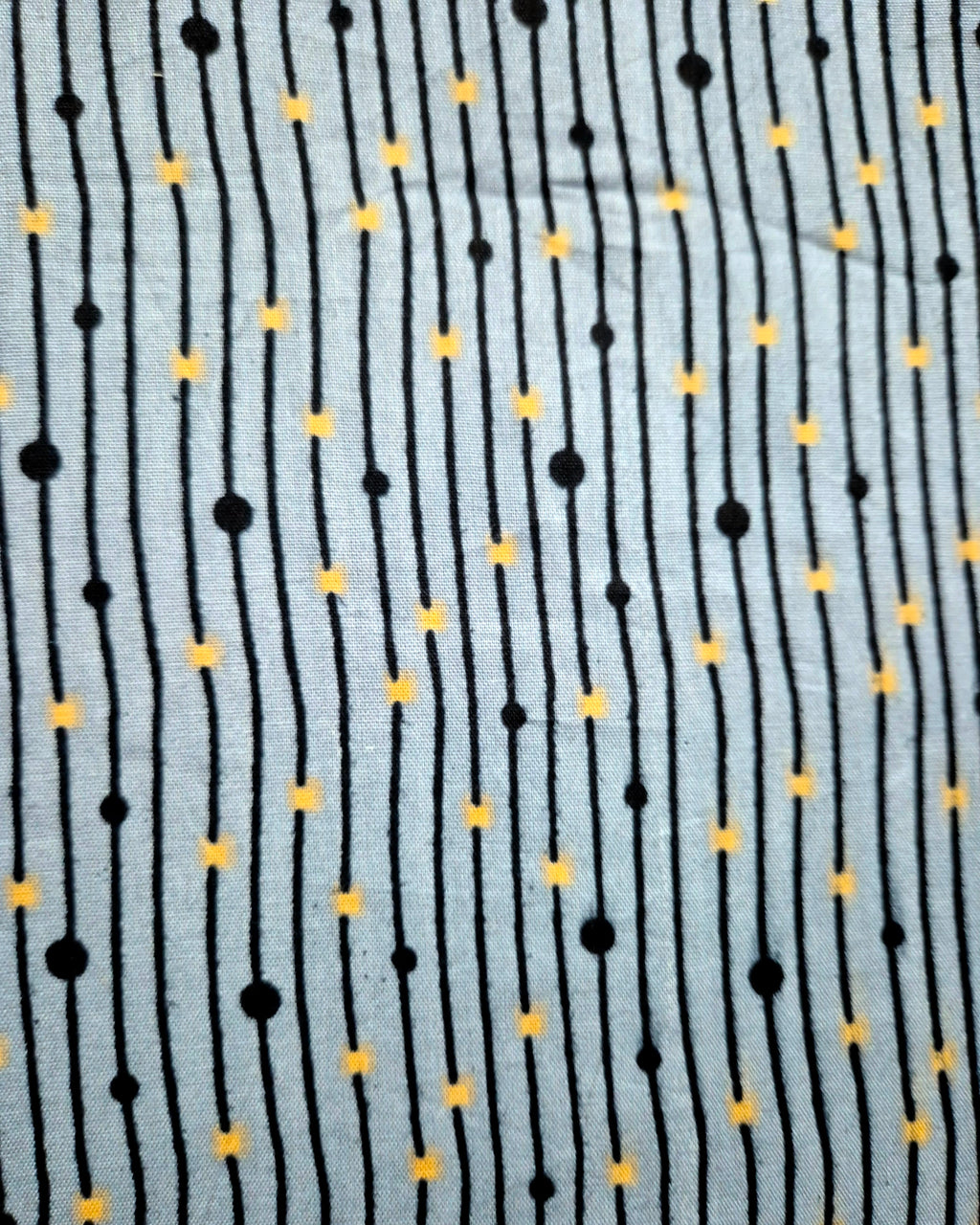 Grey Dotted Stripes Frock Nighty