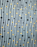 Grey Dotted Stripes Frock Nighty