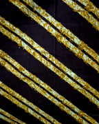 Brown Diagonal Stripes Frock Nighty