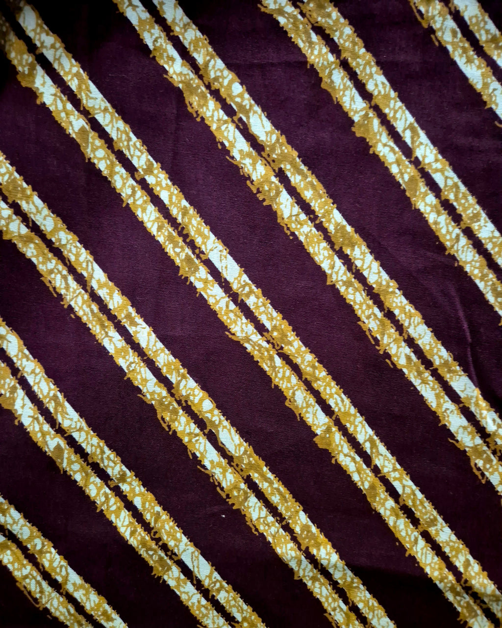 Maroon Diagonal Stripes Frock Nighty