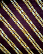 Maroon Diagonal Stripes Frock Nighty