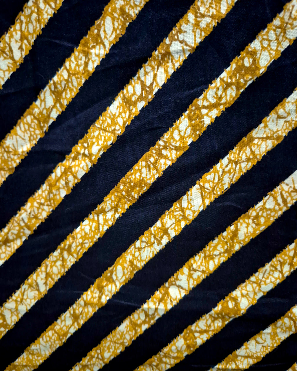 Navy Blue Diagonal Stripes Frock Nighty