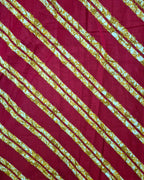 Red Diagonal Stripes Frock Nighty