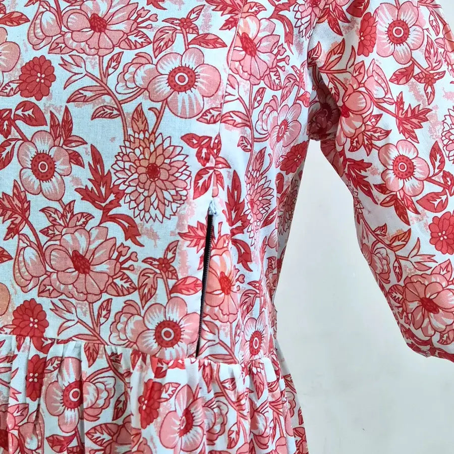 Yuthika Cotton Feeding Kurti WITH ZIP