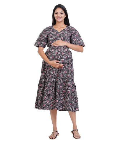 Aditi Cotton Feeding Kurti WITH ZIP