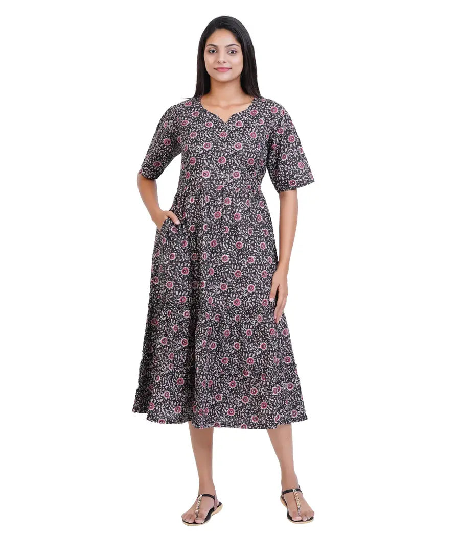 Aditi Cotton Feeding Kurti WITH ZIP